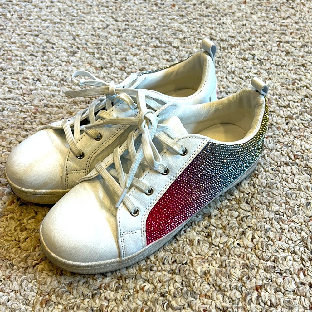 Girls juicy couture sneakers worn once size youth 3!